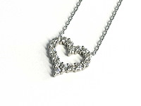 Hart ketting briljanten - afbeelding 1 van  7