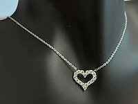 Hart ketting briljanten - afbeelding 2 van  7