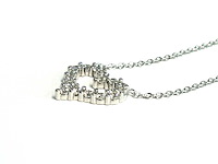 Hart ketting briljanten - afbeelding 4 van  7
