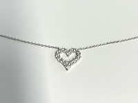 Hart ketting briljanten - afbeelding 5 van  7