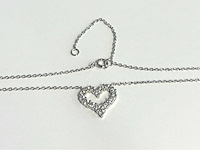 Hart ketting briljanten - afbeelding 6 van  7