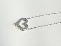 Hart ketting briljanten - afbeelding 7 van  7