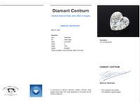 Hart vorm briljant van 3.00 carat (gecertificeerd) - afbeelding 3 van  4