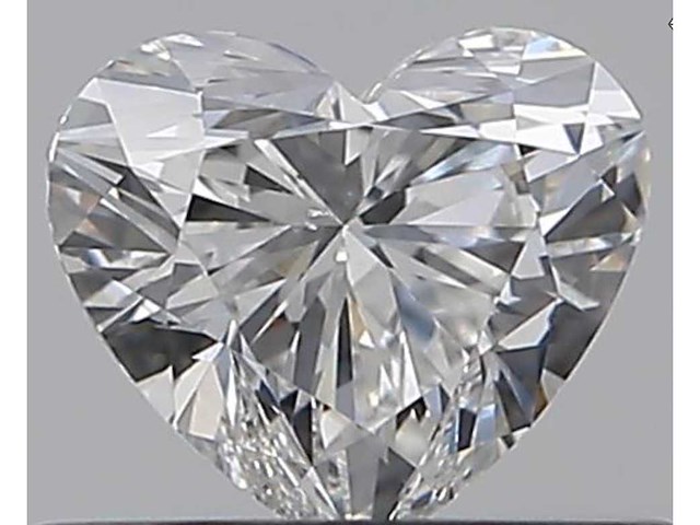 Hart vorm geslepen diamant 0.50 carat gia gecertificeerd - afbeelding 1 van  4