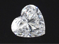 Hart vorm geslepen diamant circa 5.00 carat gecertificeerd - afbeelding 1 van  3