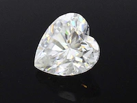 Hartvorm moissaniet 5.00 ct - afbeelding 1 van  2