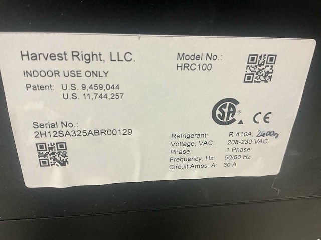 Harvest right hrc100 vriesdroger - afbeelding 9 van  9