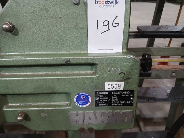 Harwi - 210 - verticale platenzaag - afbeelding 6 van  6