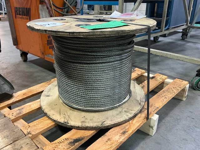 Haspel met staalkabel 100m - afbeelding 1 van  3