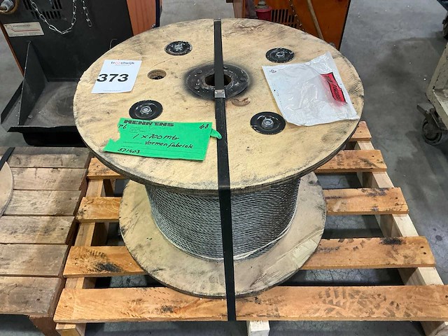 Haspel met staalkabel 100m - afbeelding 2 van  3