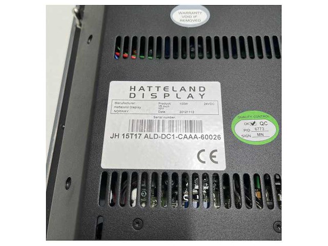 Hatteland alphatron alphascreen 15 inch - jh15t17 ald-dc1-caaa - afbeelding 4 van  9
