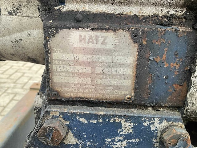 Hatz es75 pomp met motor - afbeelding 10 van  10
