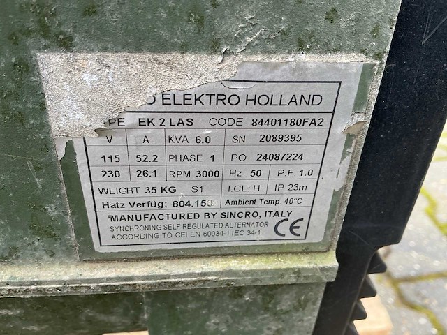 Hatz/meijco 6kva dieselaggregaat - afbeelding 2 van  10