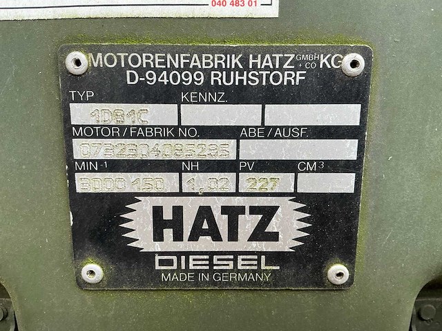 Hatz/meijco 6kva dieselaggregaat - afbeelding 10 van  10