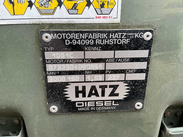 Hatz/meijco 6kva dieselaggregaat - afbeelding 10 van  10