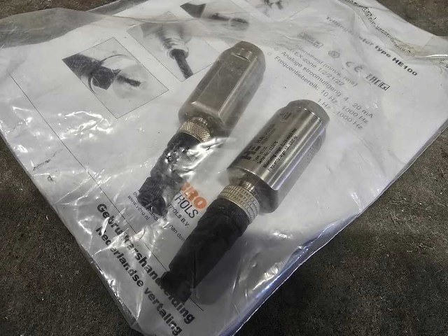 Hauber electronic - he 100 - trillingsmeter (2x) - afbeelding 2 van  3