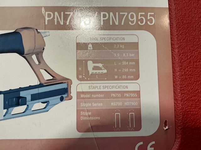 Haubold pn755 pneumatische tacker - afbeelding 4 van  5