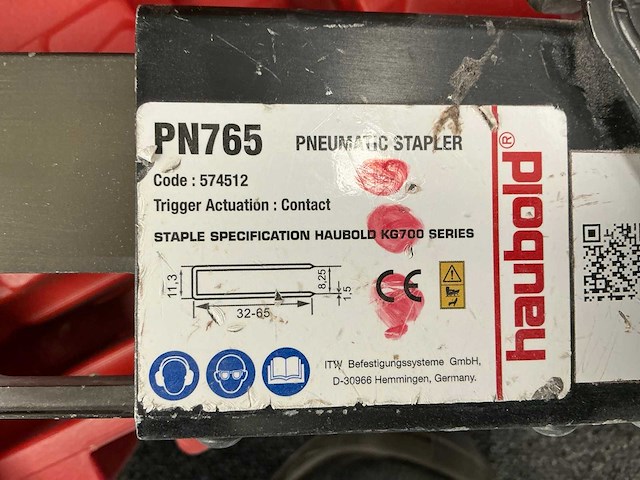 Haubold rnc45r en pn755 pneumatische tacker (6x) - afbeelding 7 van  7