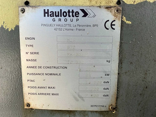 Haulotte - 2008 - mjx 975 - graaflaadmachine - afbeelding 58 van  63