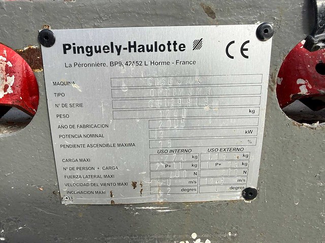 Haulotte - optimum 6 - hoogwerker - afbeelding 5 van  5