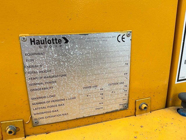 Haulotte - star 10-1 - hoogwerker - 2006 - afbeelding 18 van  19