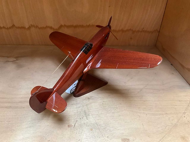 Hawker hurricane houten modelvliegtuig - afbeelding 5 van  6
