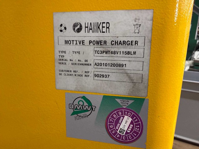 Hawker tc3pwt48v115blm acculader - afbeelding 6 van  7