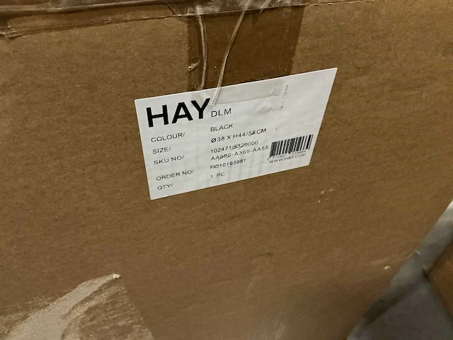 Hay bijzettafel dlm black ø38xh44/58 cm - afbeelding 3 van  4