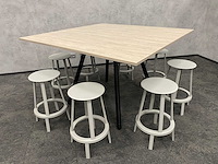 Hay/ steelcase - 8p halfhoge design set 160x160