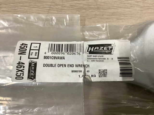 Hazet 450n-46x50 dubbele steeksleutel - 46 x 50mm - afbeelding 2 van  2