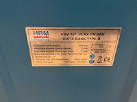 Hbm - 10" vlak en vandiktebank - gecombineerde vlakvandiktebank - afbeelding 8 van  8