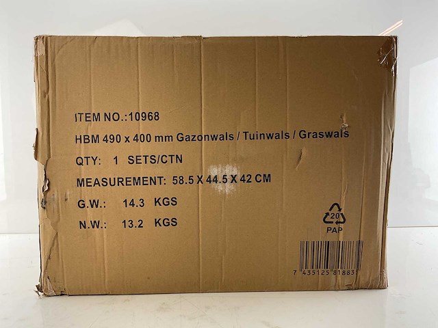 Hbm - 490 x 400 mm - gazonwals - afbeelding 4 van  4