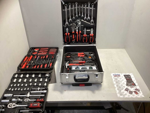 Hbm - 599-delig - gereedschapstrolly 599-delig gevuld - afbeelding 1 van  13