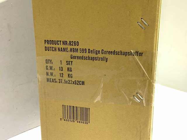 Hbm - 599-delig - gereedschapstrolly 599-delig gevuld - afbeelding 10 van  13