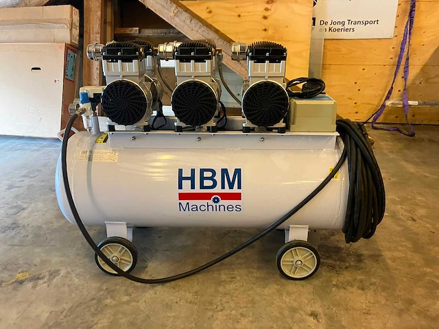 Hbm - 6 pk - 150 liter - low noise - hogedrukcompressor - afbeelding 1 van  6