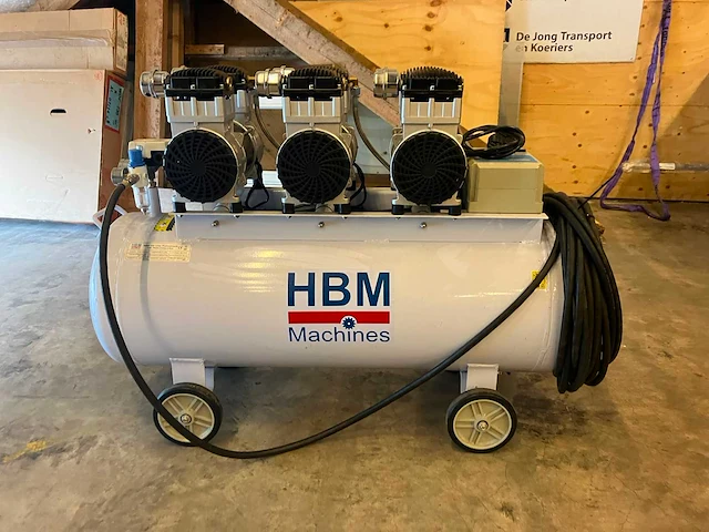 Hbm - 6 pk - 150 liter - low noise - hogedrukcompressor - afbeelding 1 van  6