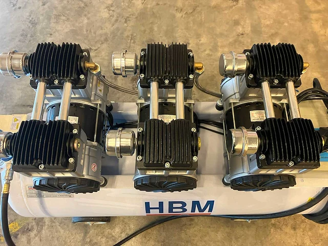 Hbm - 6 pk - 150 liter - low noise - hogedrukcompressor - afbeelding 3 van  6