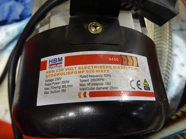 Hbm - 9450 - elektrische dieselpomp - afbeelding 3 van  3