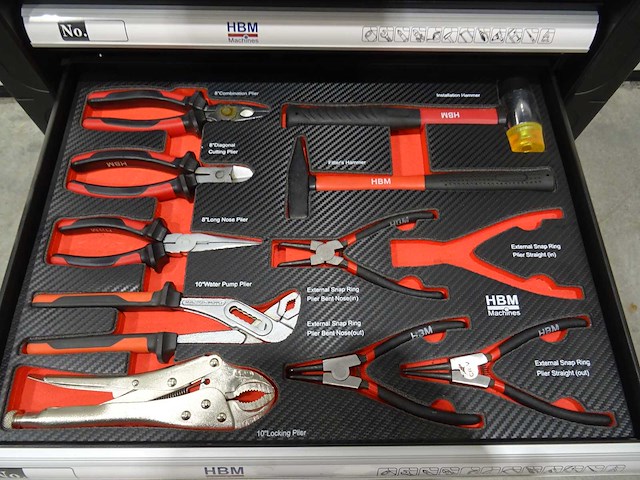 Hbm - gereedschapswagen met inhoud - afbeelding 6 van  8