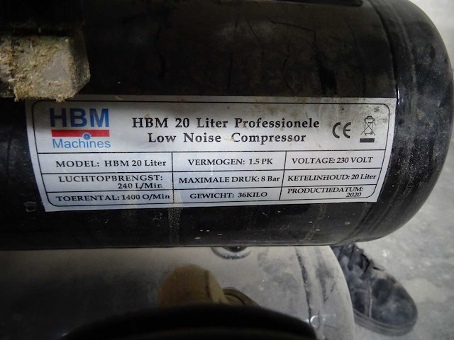 Hbm - luchtcompressor - afbeelding 2 van  3
