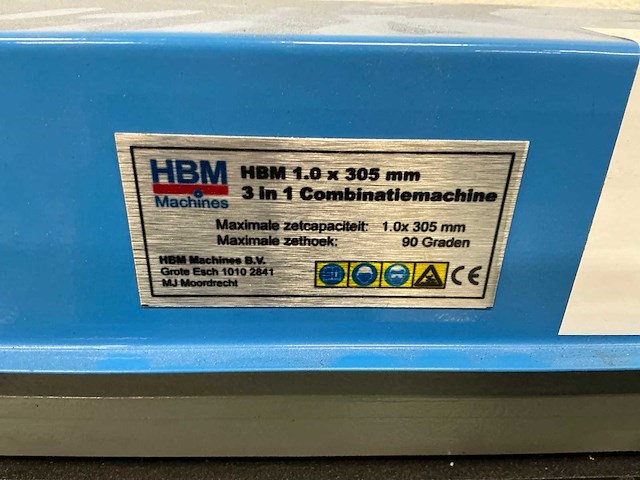 Hbm 1.0x305 combinatie zet/knip en wals - afbeelding 5 van  5