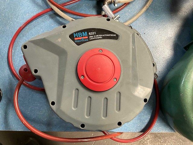 Hbm 12 mtr luchtslanghaspel (2x) - afbeelding 2 van  3