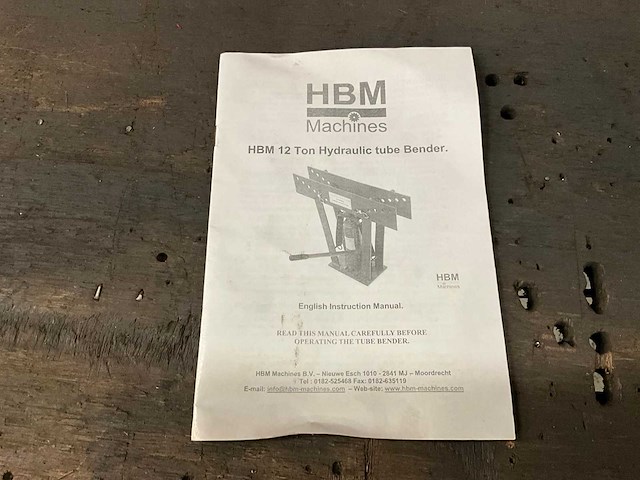 Hbm 12 ton hydraulische pijpenbuiger - afbeelding 6 van  6