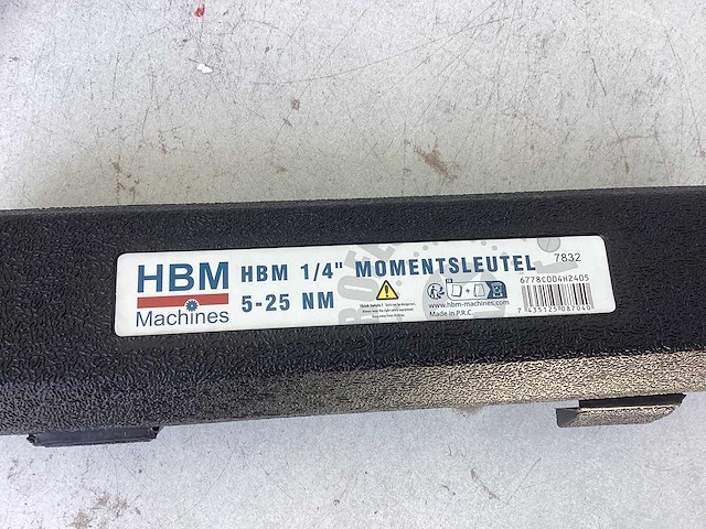 Hbm 1/4 inch momentsleutel 5-25 nm - afbeelding 3 van  3