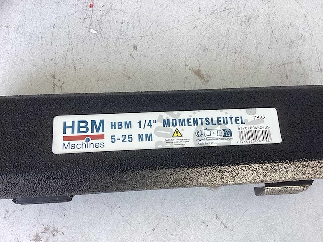 Hbm 1/4 inch momentsleutel 5-25 nm - afbeelding 3 van  3