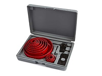 Hbm 16-delige gatzagenset – 19-127mm diameter, geschikt voor hout, gips en pleisterwerk - afbeelding 1 van  1