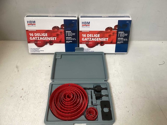 Hbm 16-delige gatzagenset (2x) - afbeelding 1 van  1