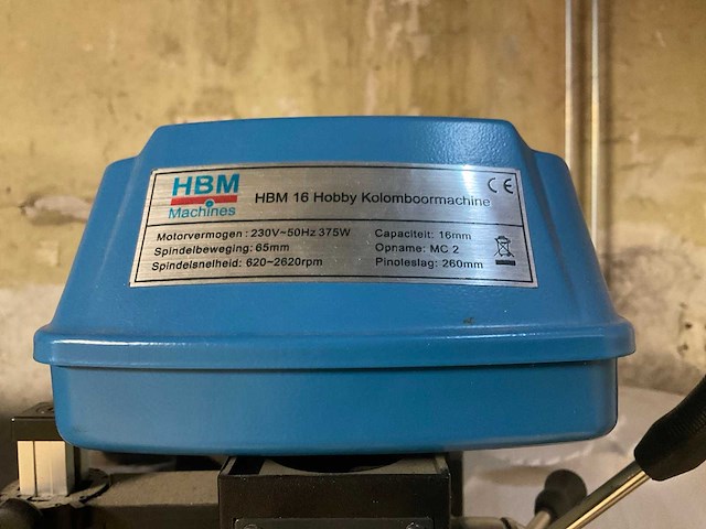 Hbm 16 hobby kolomboormachine - afbeelding 5 van  9
