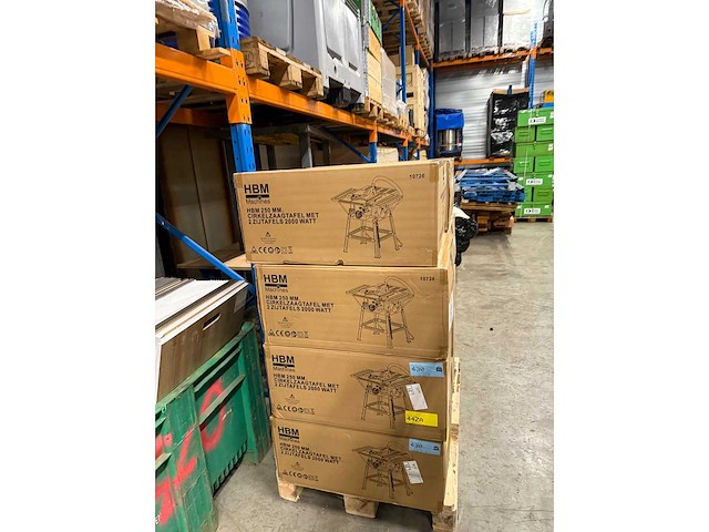 Hbm 250 mm. cirkelzaagtafel met 2 zijtafels 2000 watt - afbeelding 2 van  10