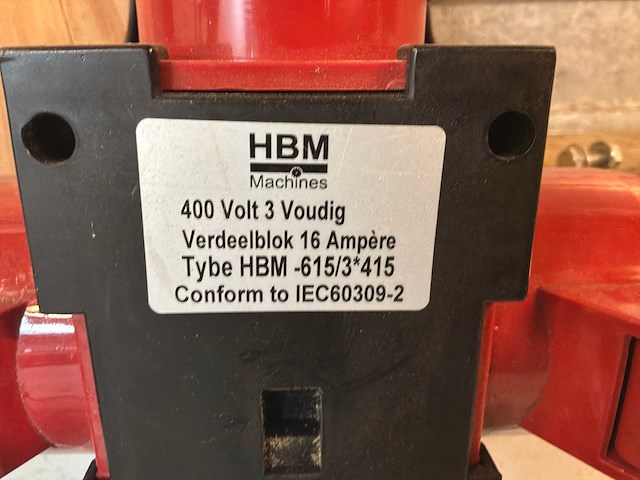 Hbm 615/3*415 krachtstroom verdeelblok (4x) - afbeelding 2 van  2